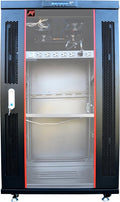 18U Server Rack Network Enclosure 39 inch Deep Data Cabinet on Wheels Q851900