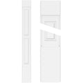 Two Equal Raised Panel PVC Pilaster with Capital and Base (Pair) E816892