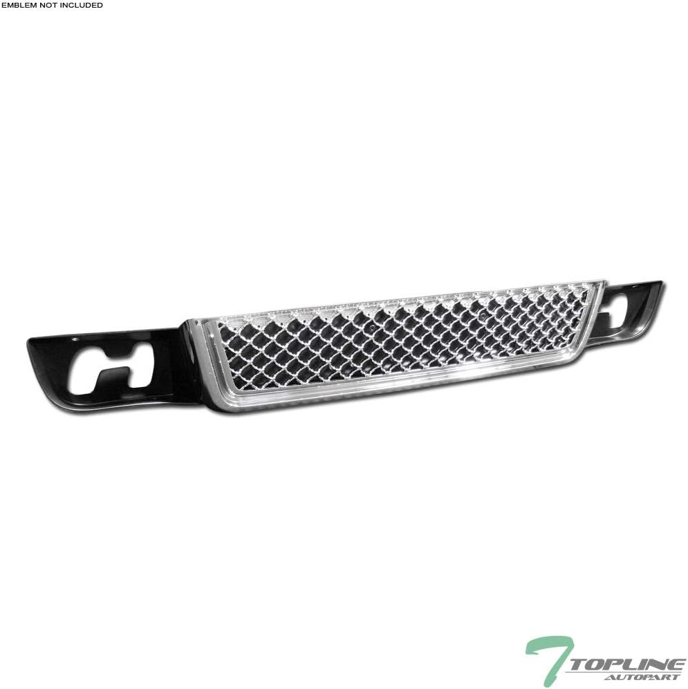Chrome Mesh Front Lower Bumper Grill Grille ABS Z7334