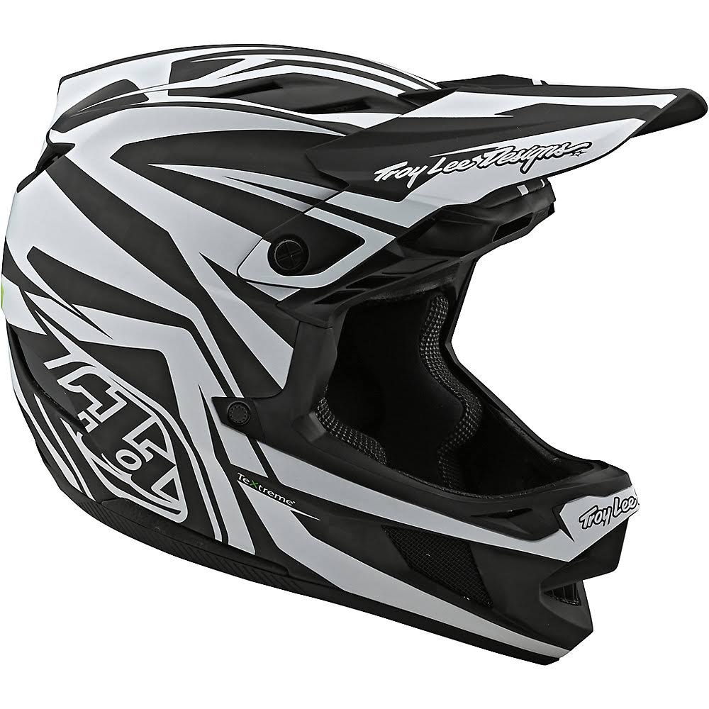 XL Black White Carbon Helmet J989757