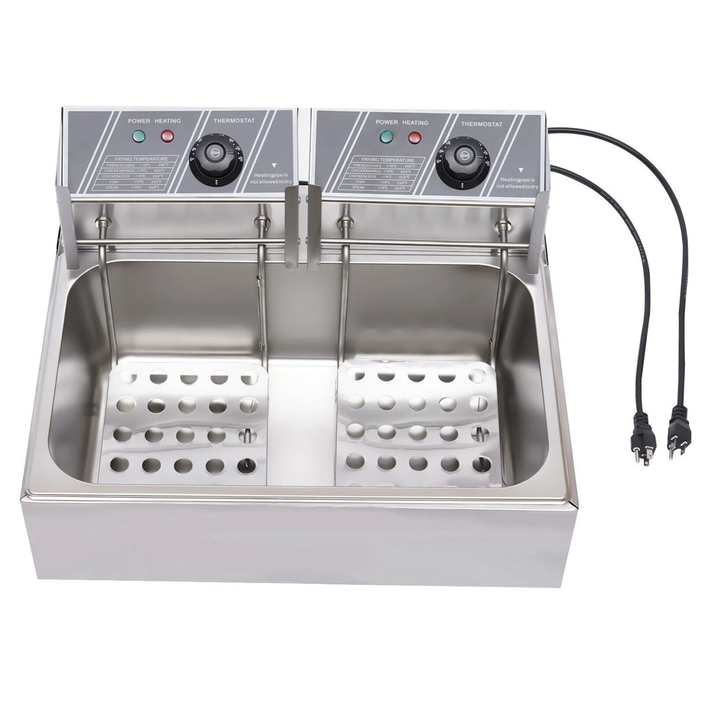 12L 5000W Commercial Electric Countertop Deep Fryer W143