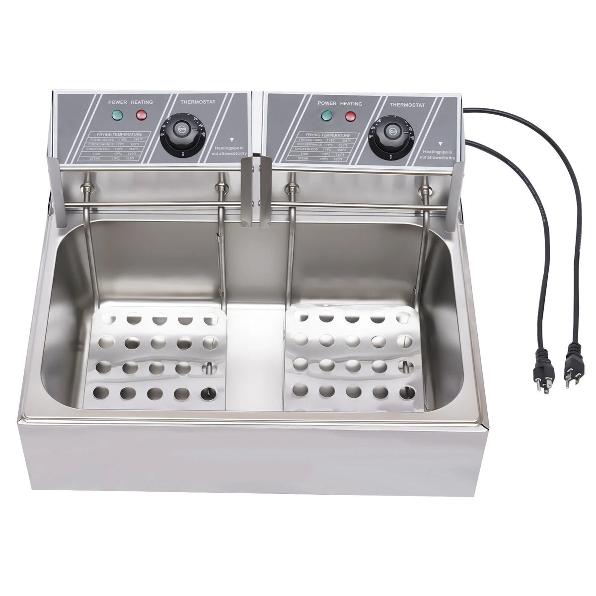 12L 5000W Commercial Electric Countertop Deep Fryer W143