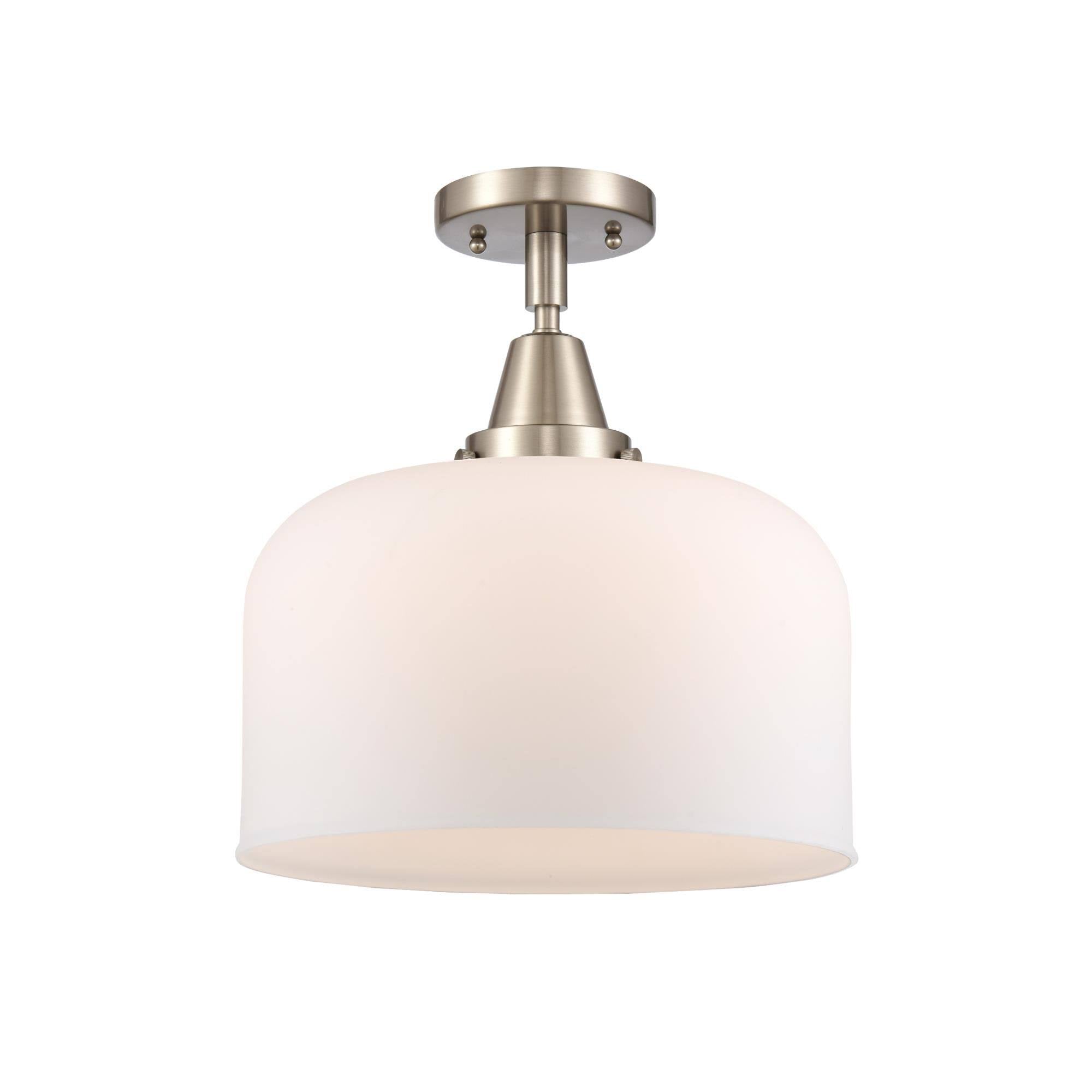 12 inch 1 Light Flush Mount Brushed Satin Nickel Finish R490247