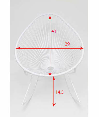 Orange Weave Rocking Chair X978311