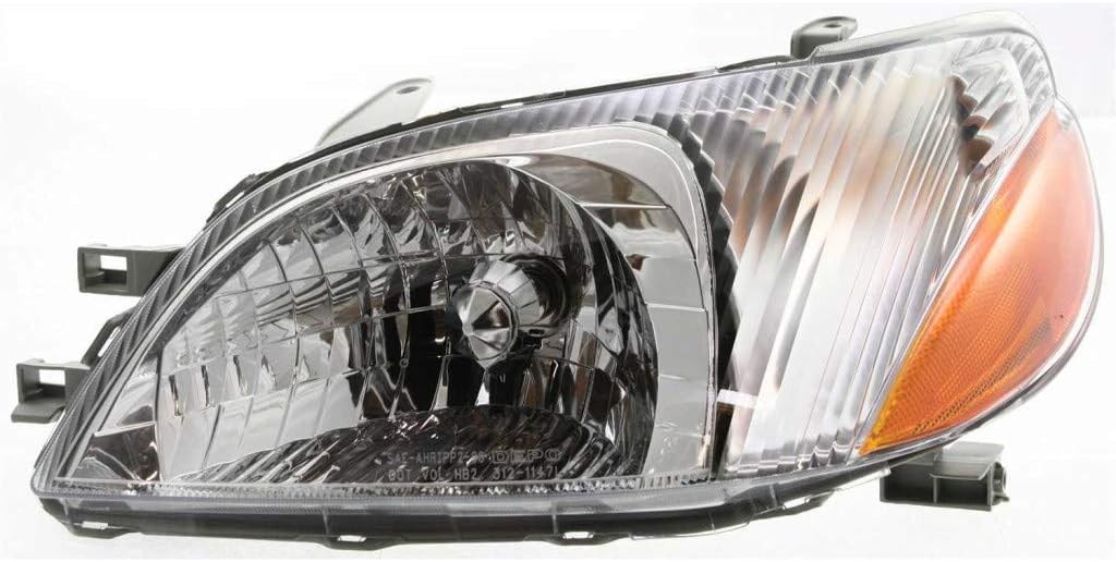 Halogen Headlight Assembly Pair for Toyota Echo 2000 2001 2002 E536
