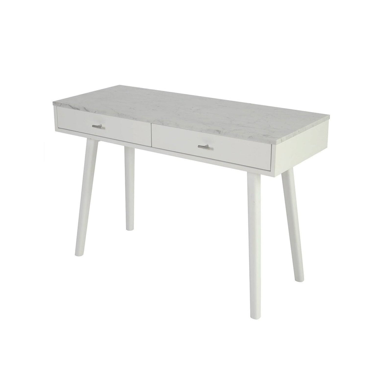 Black Marble White Writing Desk V277