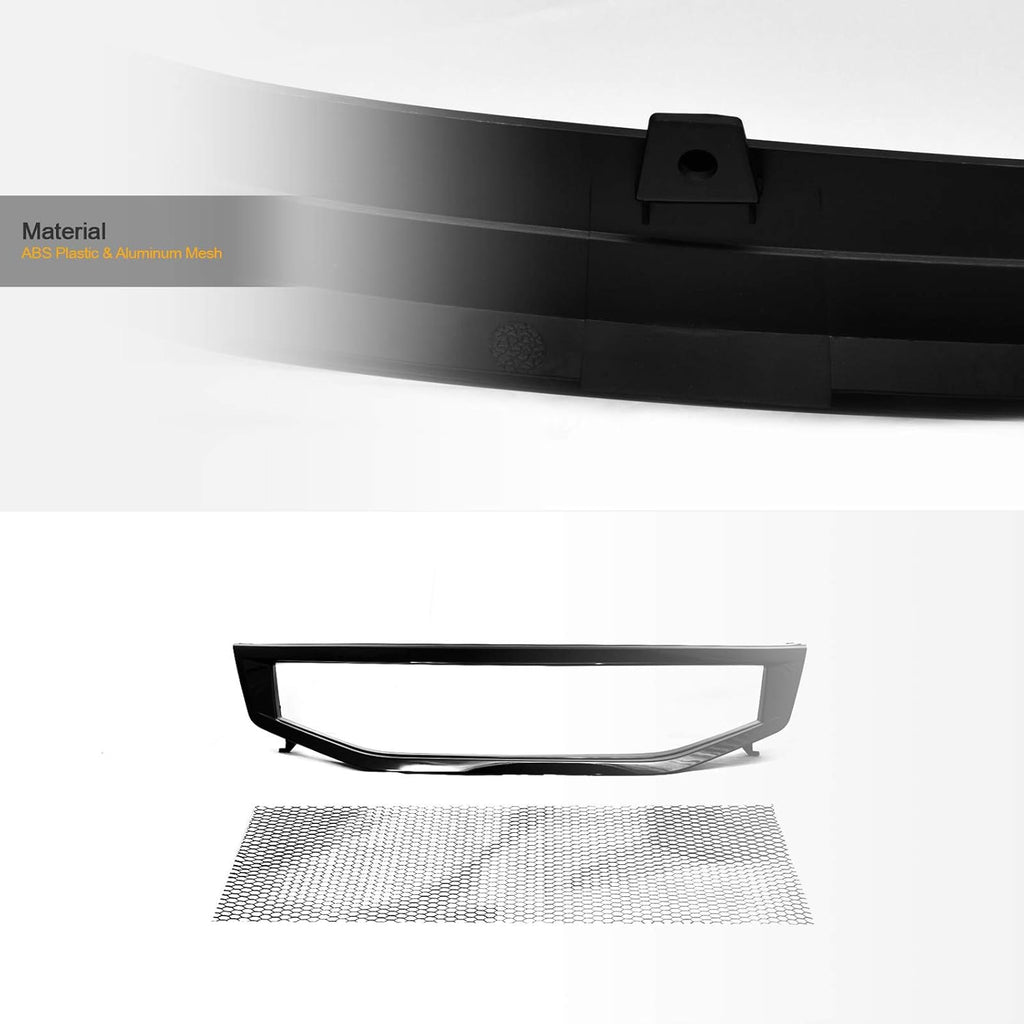 Black Aluminum Mesh Front Hood Bumper Grille for Honda Accord 4 Door Sedan K532