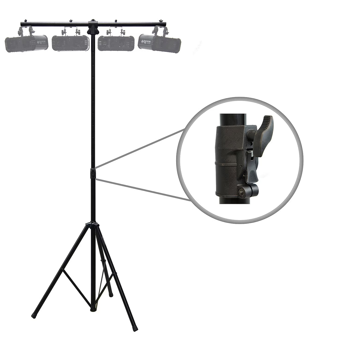 Pro DJ Lighting Tripod & T-Bar Light Stand T422542