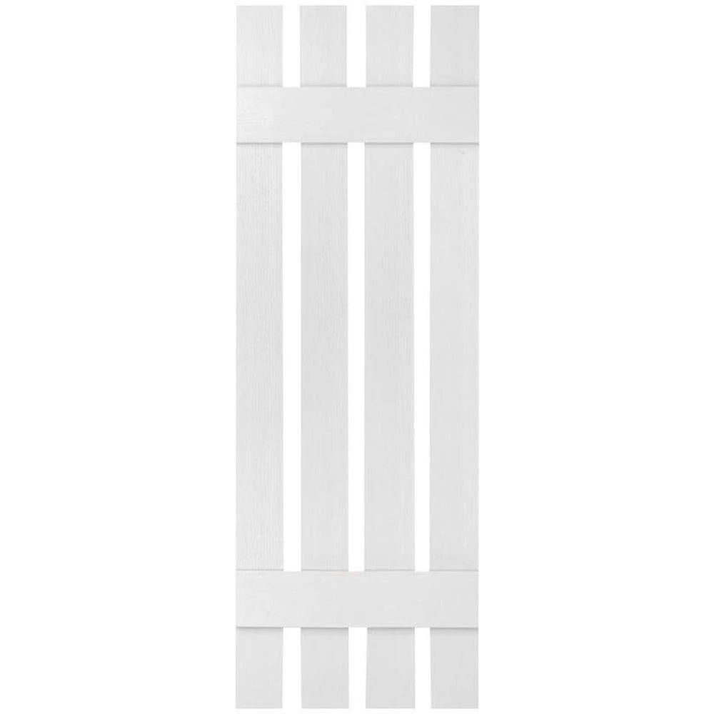 White Vinyl Board-n-Batten Shutters K81380