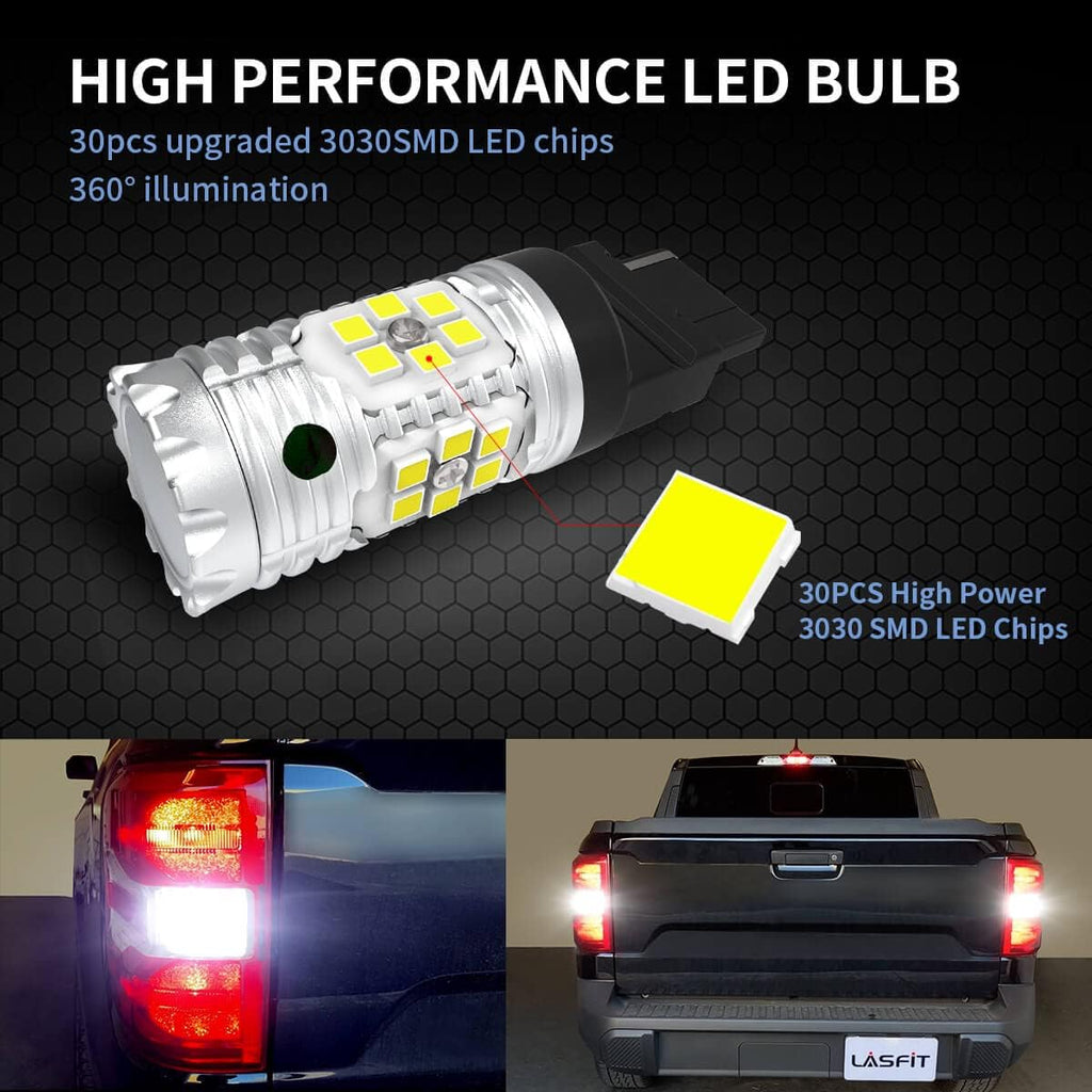 LED Bulb Backup Reverse Light Xenon White 1600LM Pack of 2 Q7769