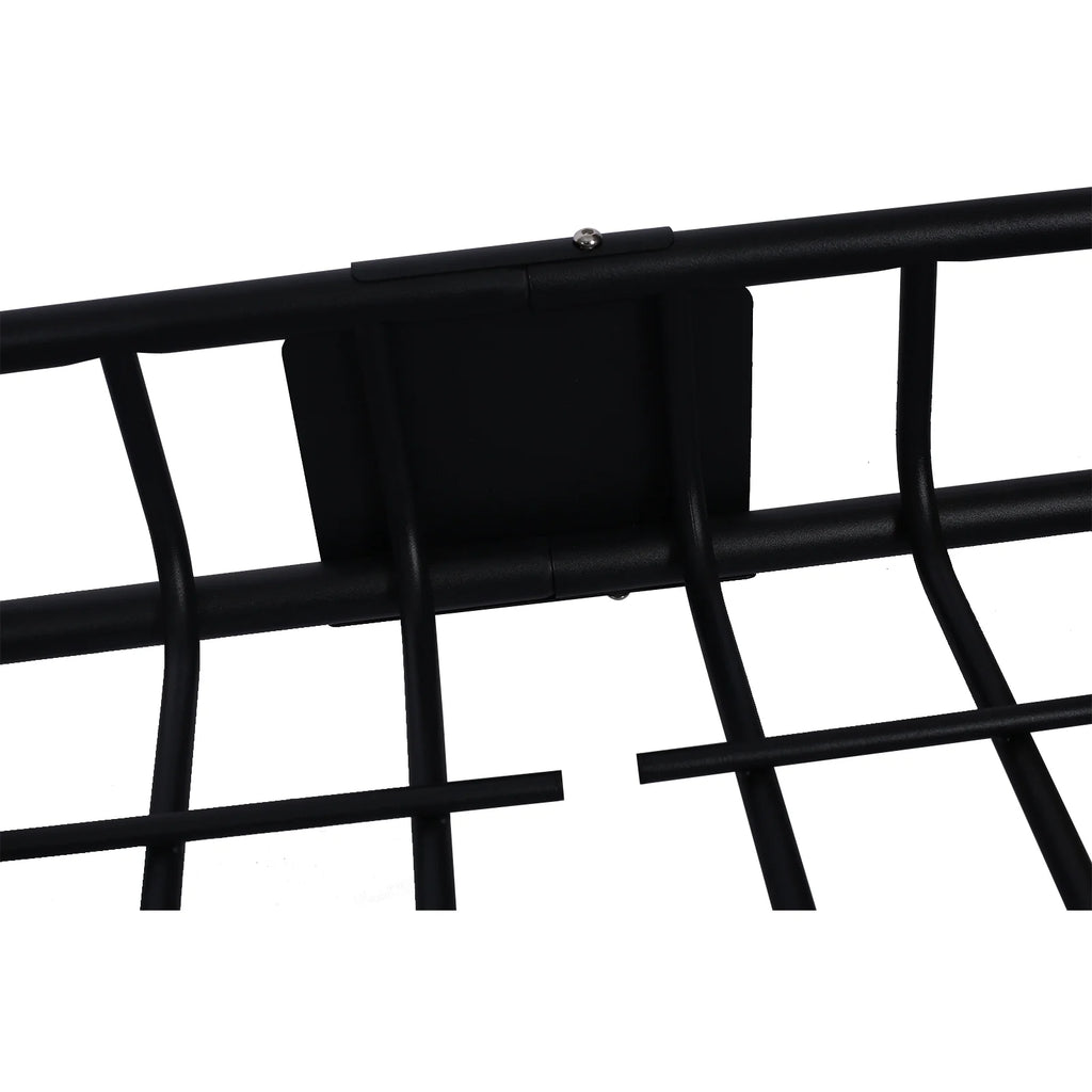 Black Steel Roof Rack Cargo Carrier Basket B1547