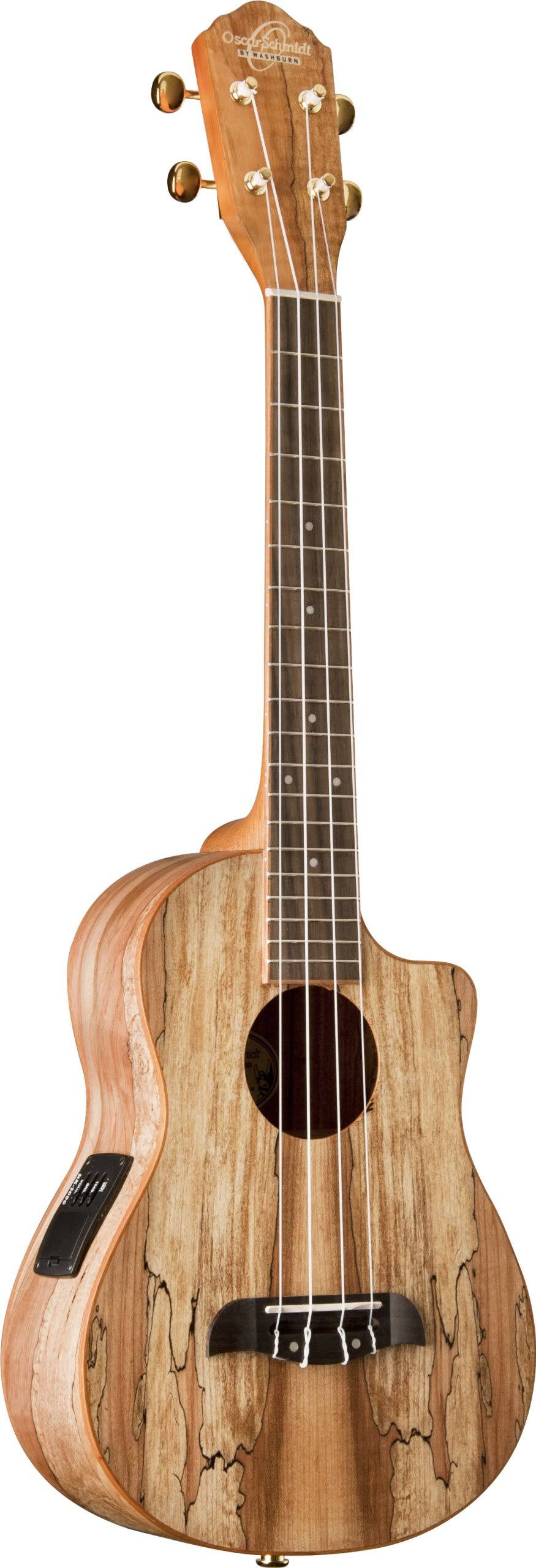 Spalted Maple Acoustic-Electric Tenor Ukulele Z614787