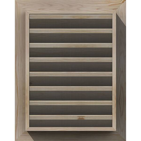 Unfinished Functional Vertical Gable Vent D1389