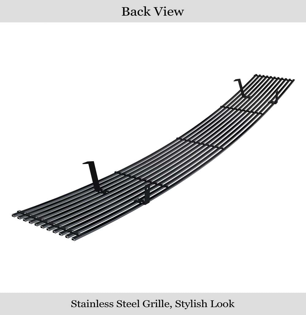 Black Stainless Steel 8x6 Horizontal Billet Grille K3998