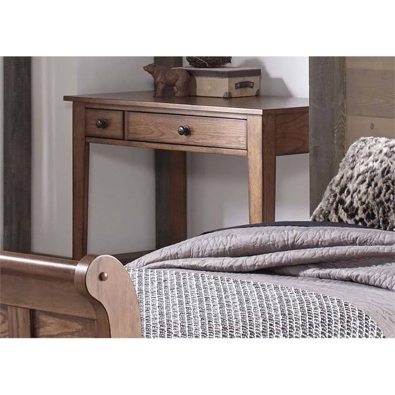 Aged Oak Youth Student Desk D9456