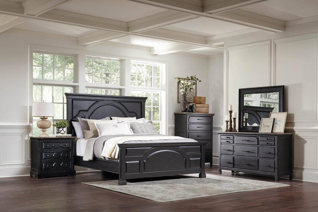Vintage Black Eastern King Size Bed T757