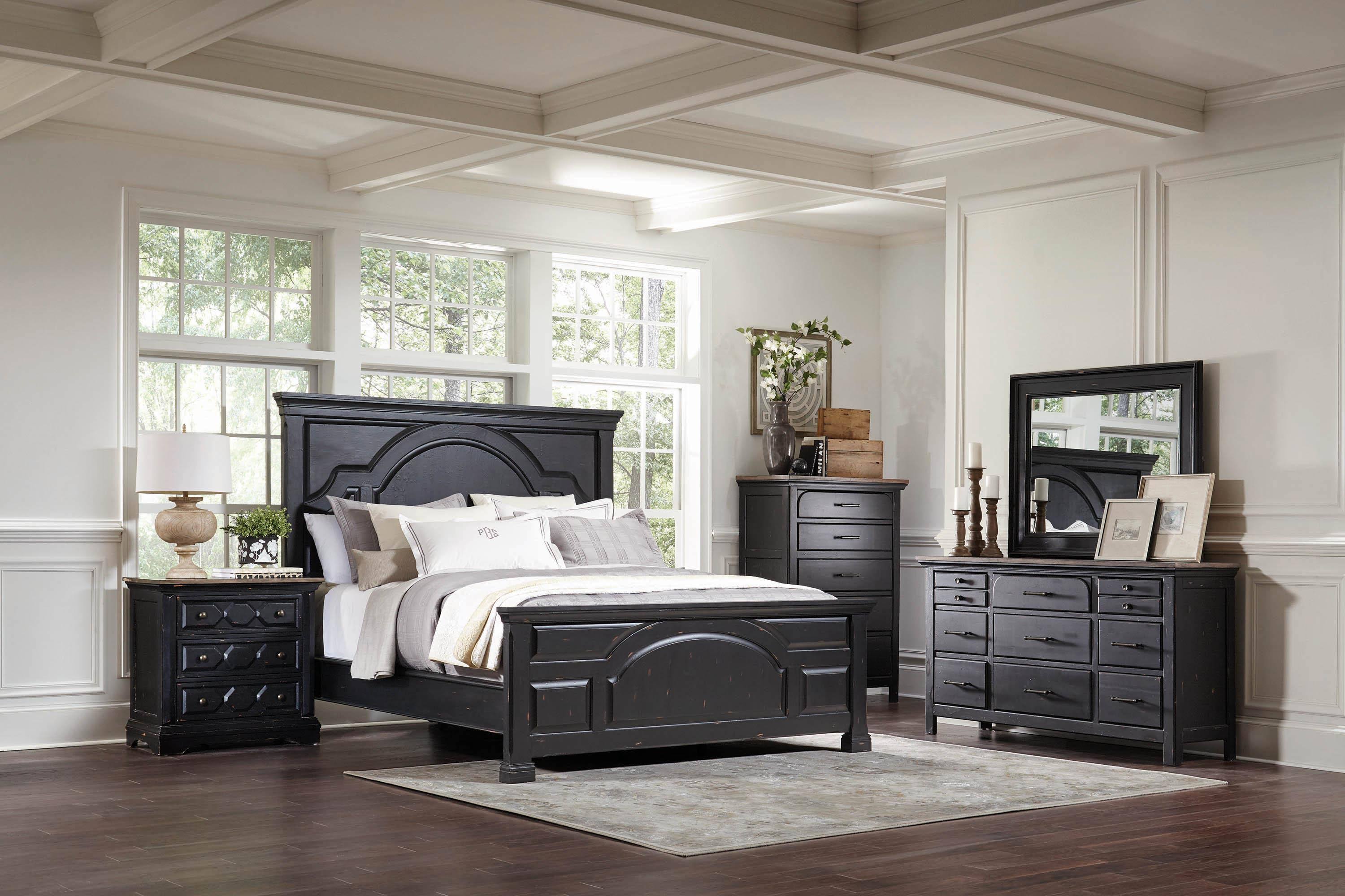 Vintage Black Eastern King Size Bed T757