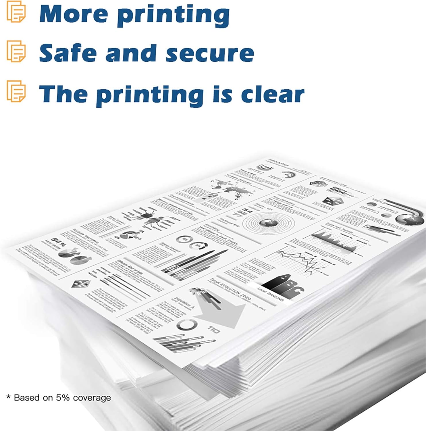 3 Pack Black Toner Cartridge for HP P2055dn Printer T9869