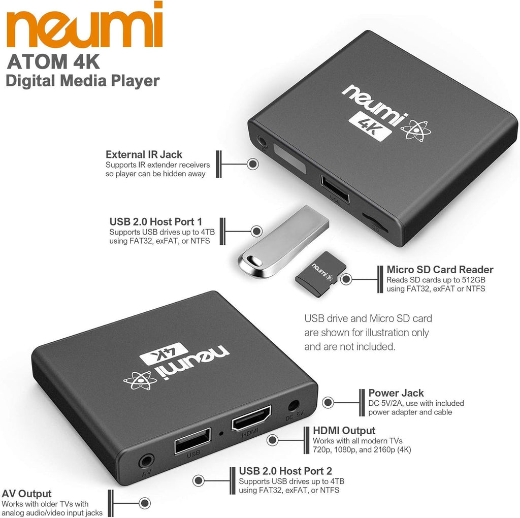 4K Ultra-HD Digital Media Player Pack of 2 R49652