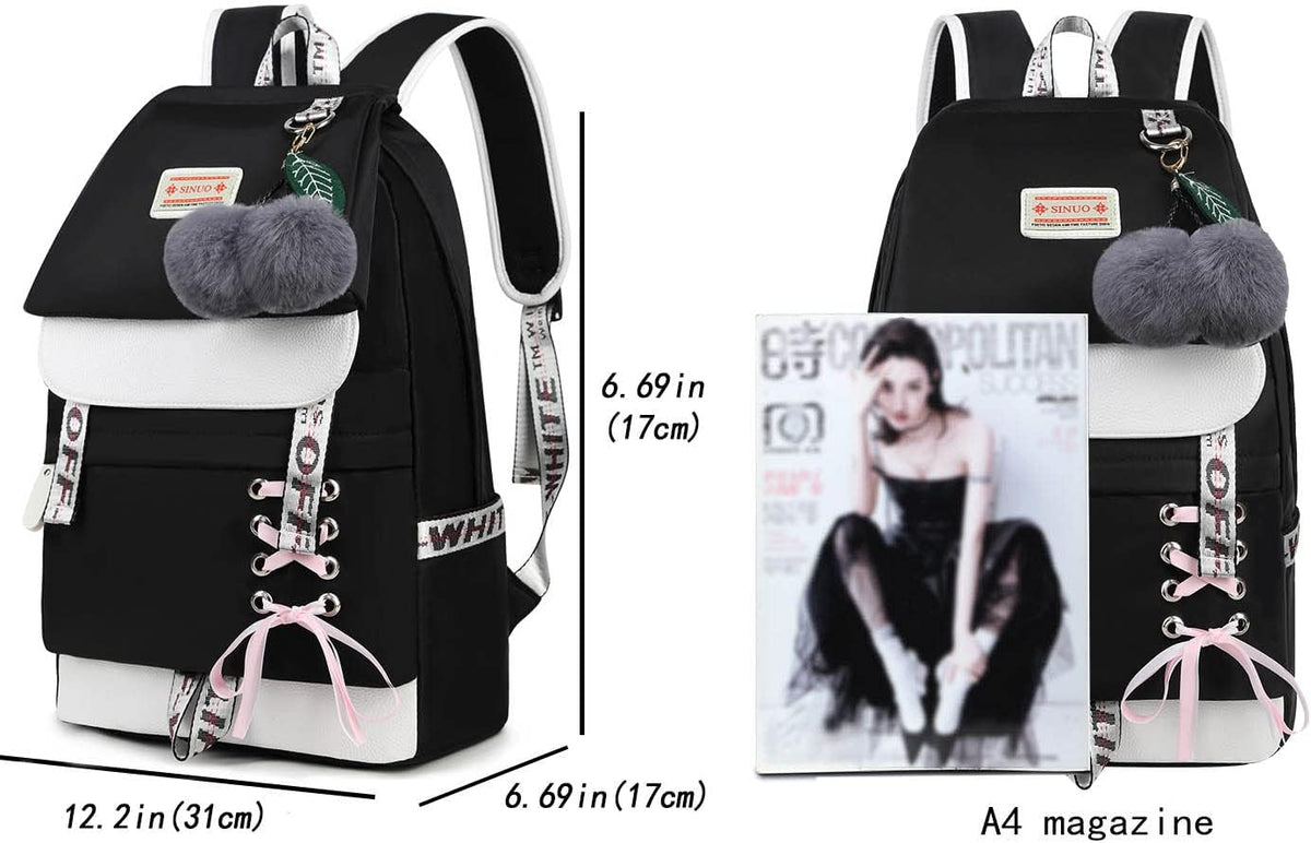 Casual Laptop Backpack School Bag D6011
