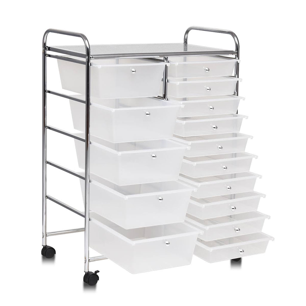 15 Drawer Rolling Storage Cart Organizer L861