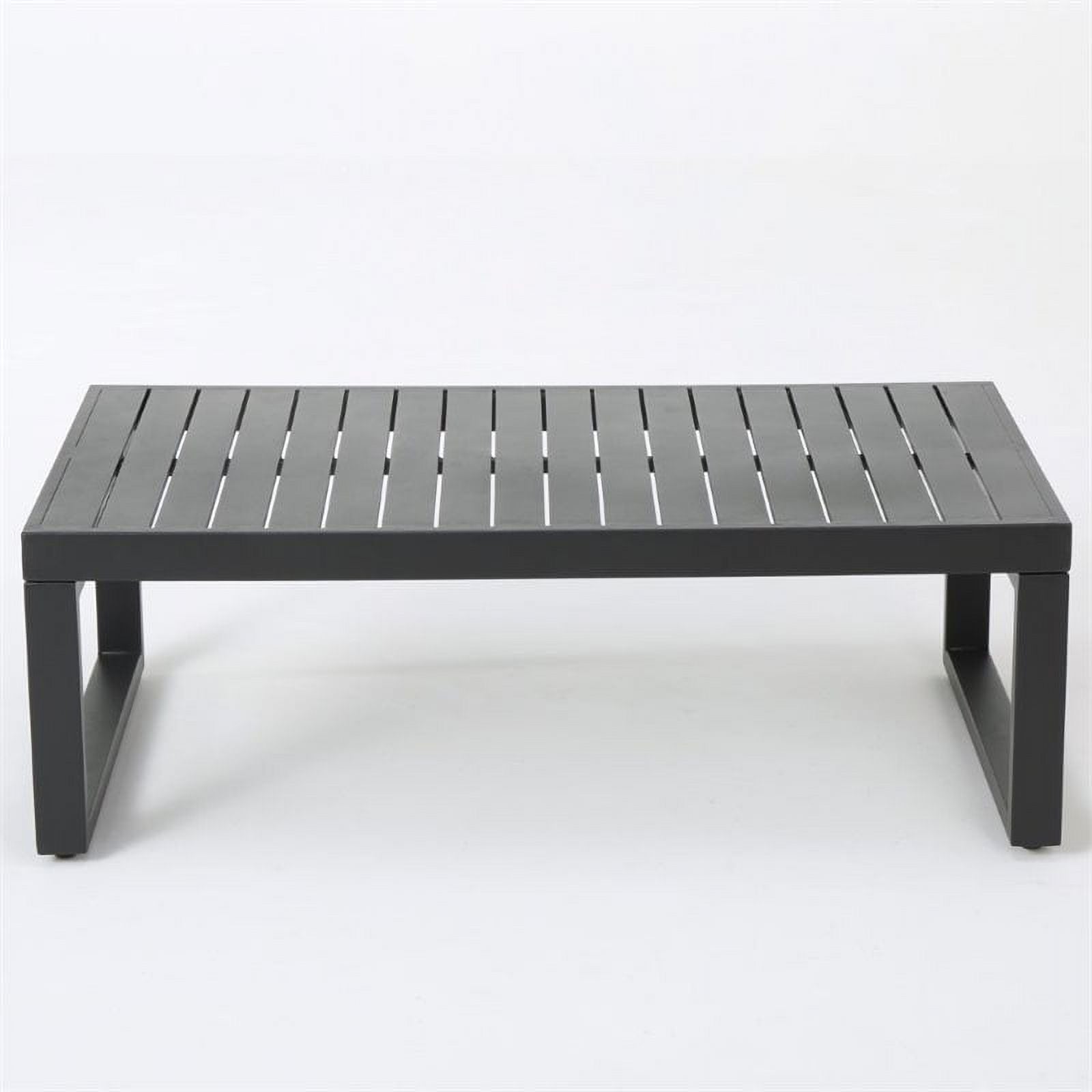 12-Piece Outdoor Aluminum Sectional Sofa Set in Black B56457