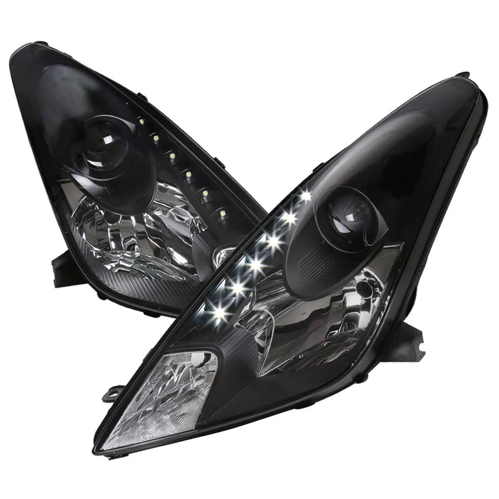Black Projector Headlight with LED DRL G77651