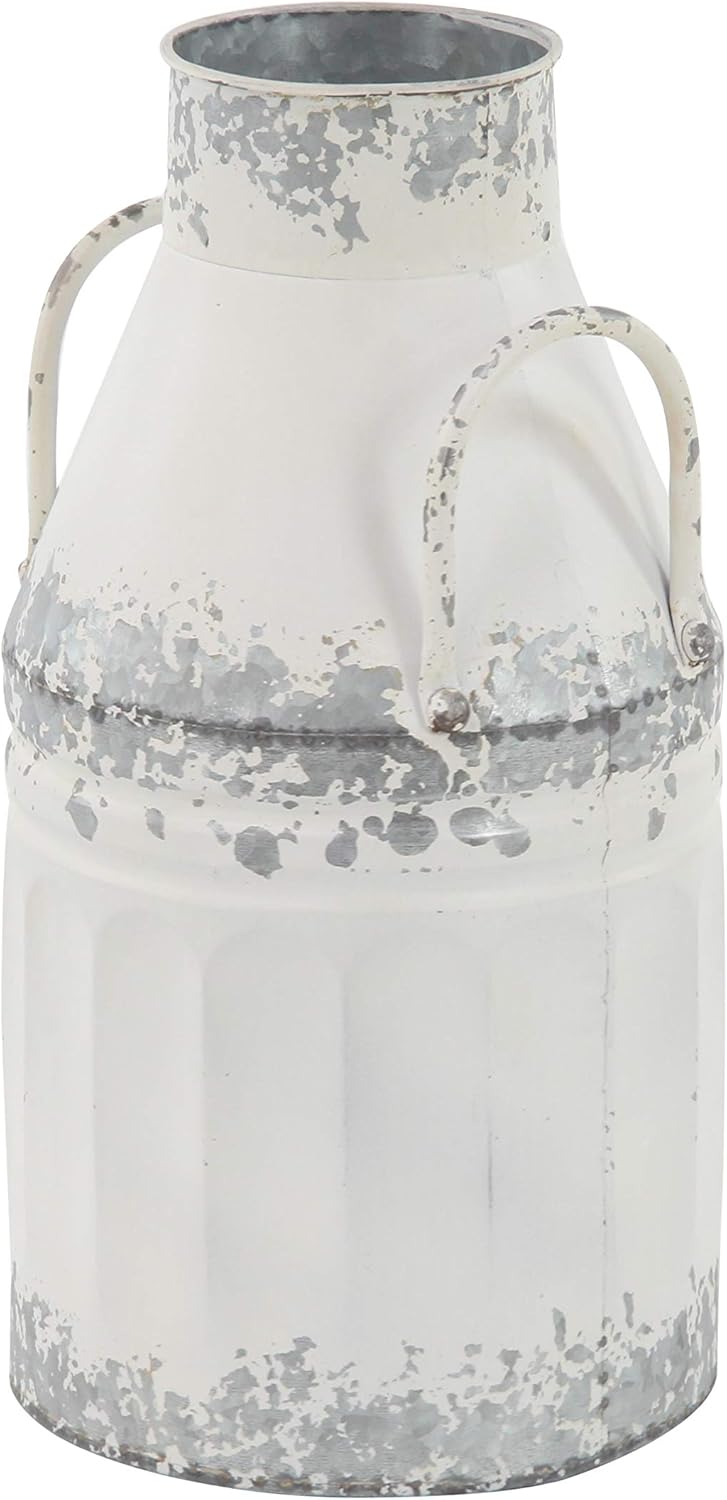 White Decorative Milk Can A187665