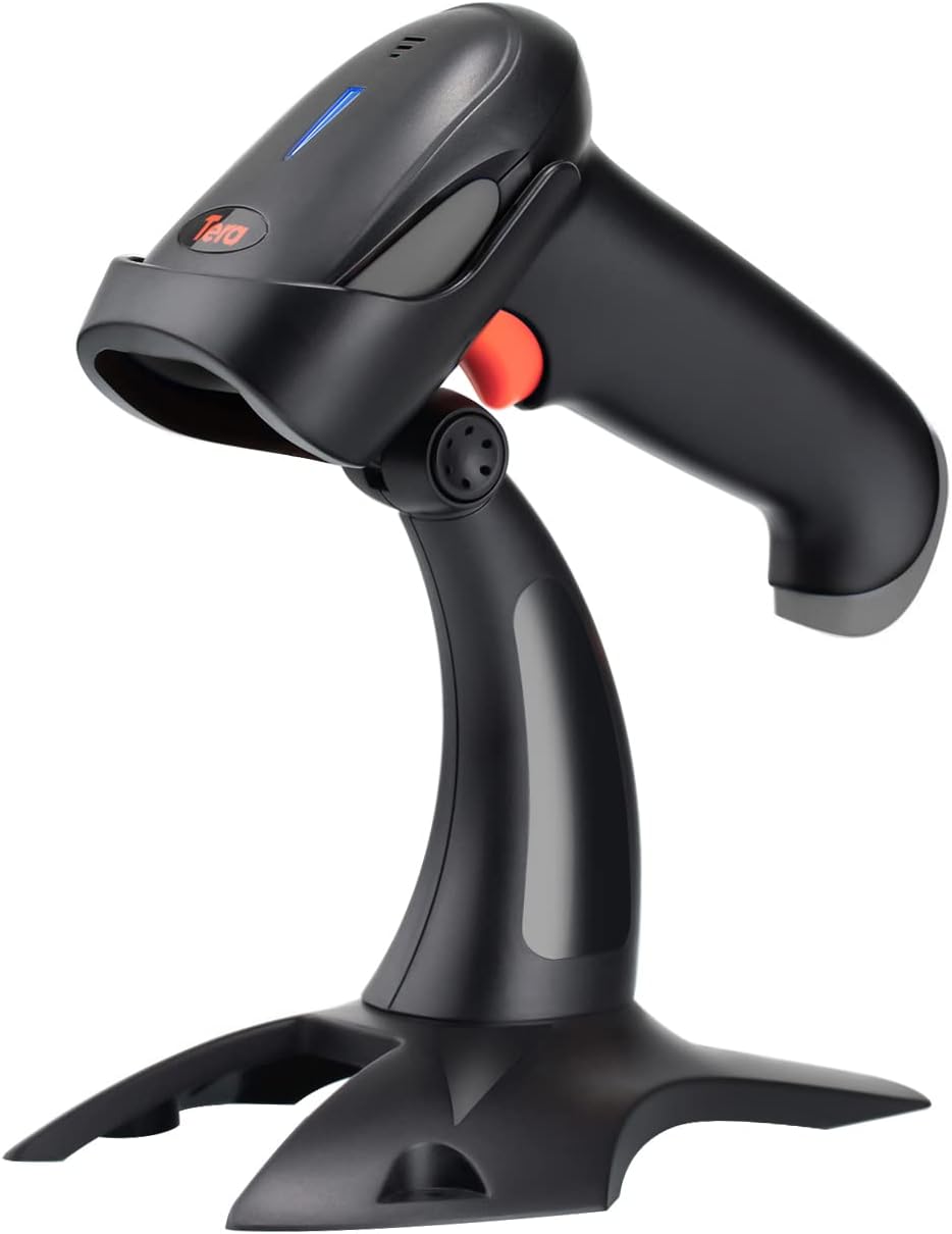 2D Wireless Barcode Scanner with Stand, Pack of 2 Y403