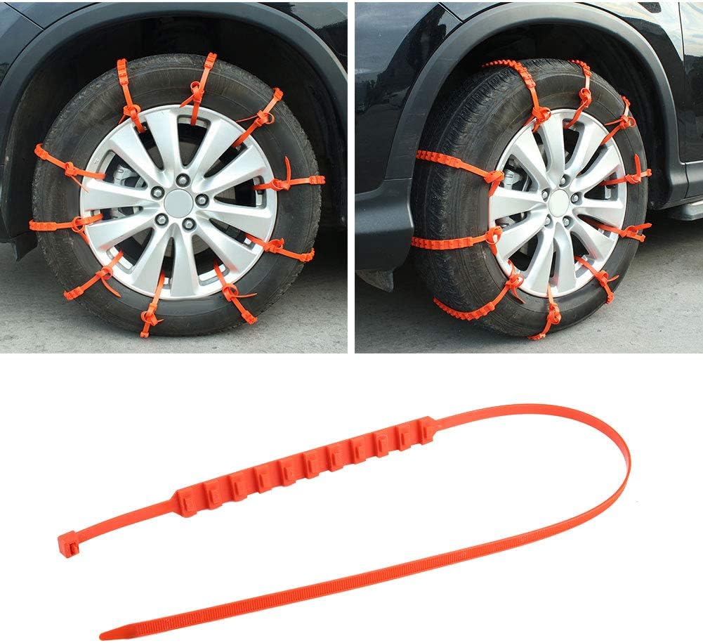 20Pcs Anti-skid Nylon Tyre Chains with 1 Pair of Gloves P433