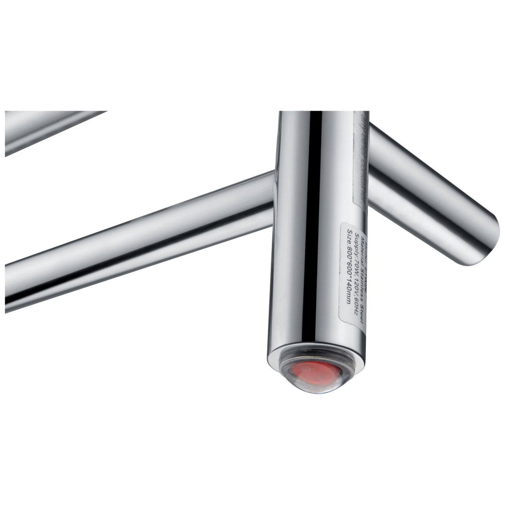 Polished Chrome 7-Bar Electric Towel Warmer Y8326