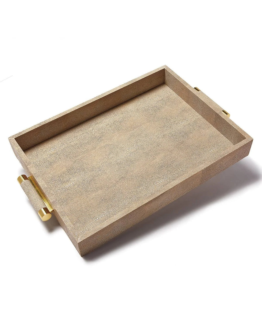 Wheat Shagreen Serving Tray A3839