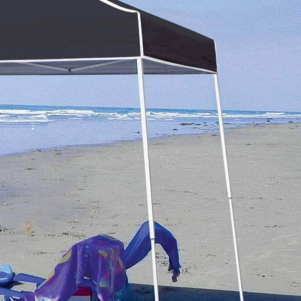 Black Angled Leg Instant Shade Canopy Tent N86221