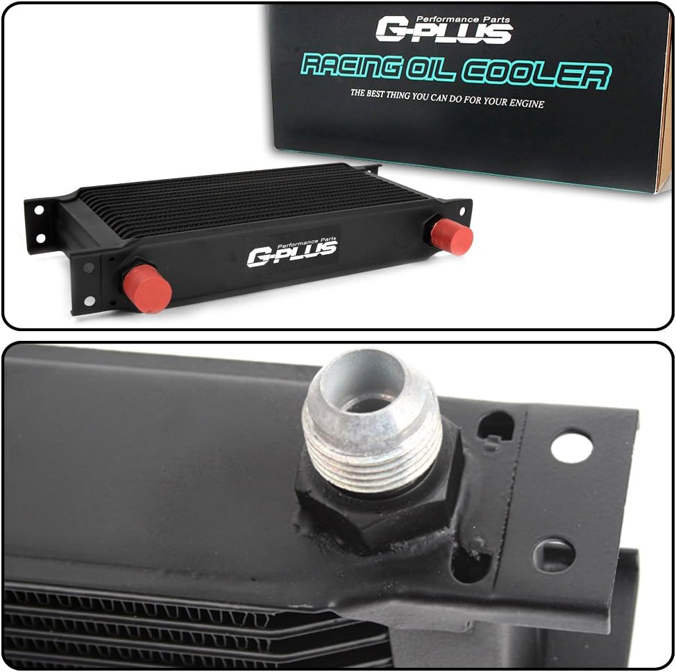 10 Row Aluminum Universal Engine Oil Cooler Kit with Oil Filter Relocation Kit J63089