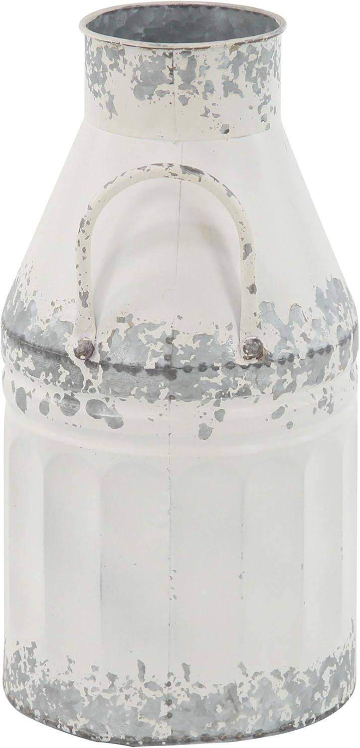 White Decorative Milk Can A187665