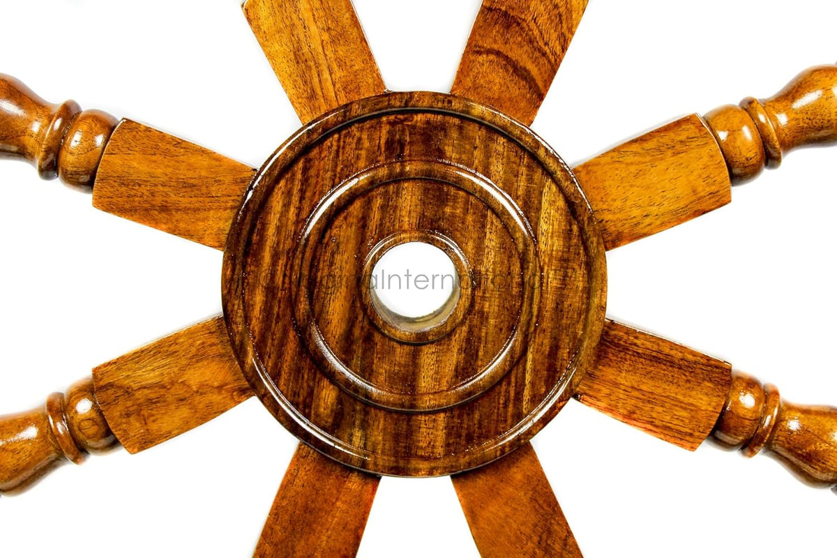 Nautical Decor Wooden Ship Wheel J1583