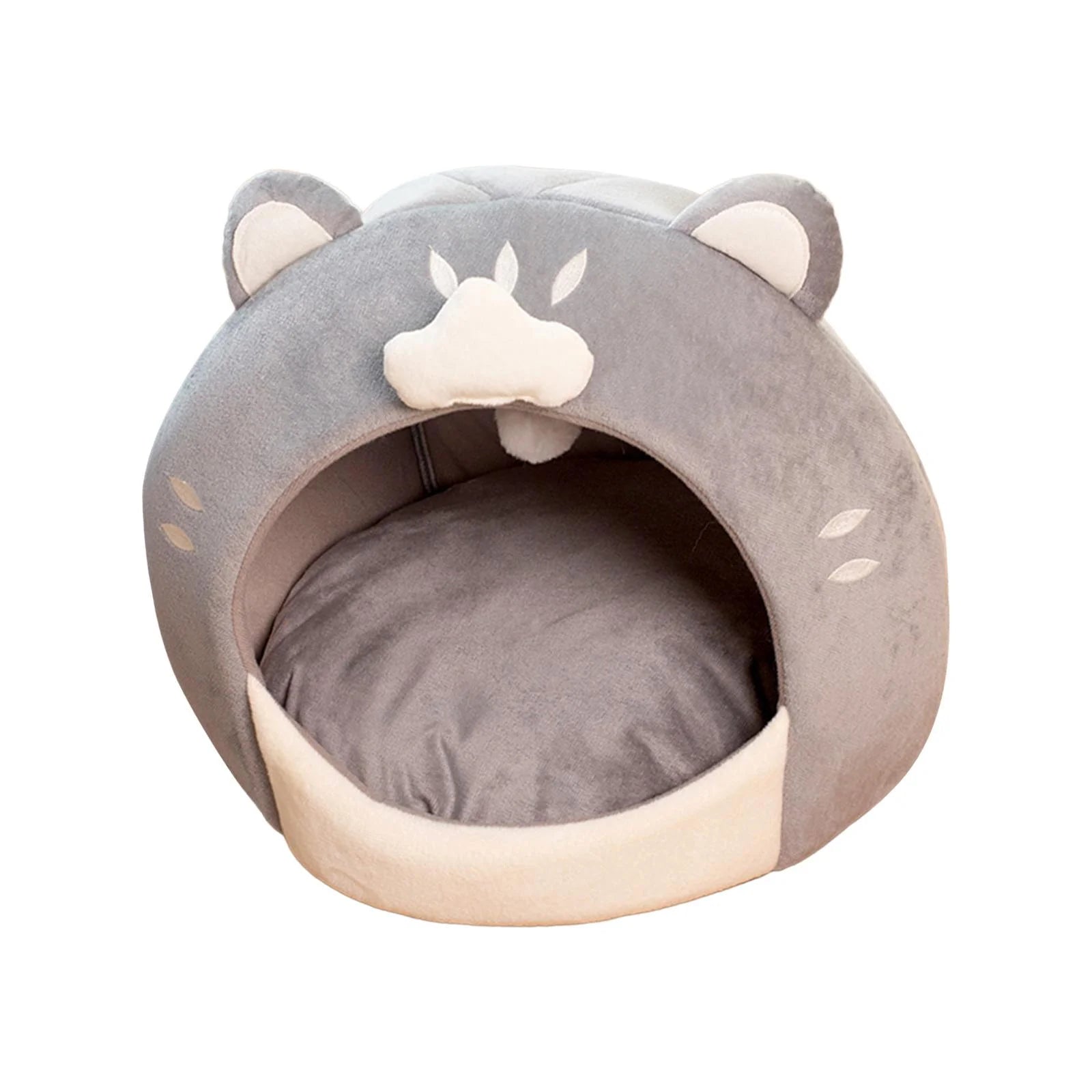 Kittens Cat Bed Covered Cat House with Plush Ball Inner Cushion W825