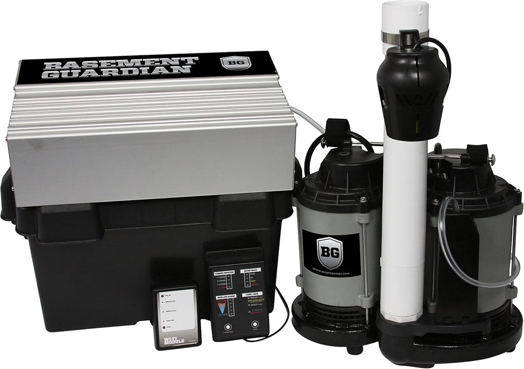 1/2 HP Sump Pump with Vertical Float Switch and 12 Volt Battery Back Up E61631