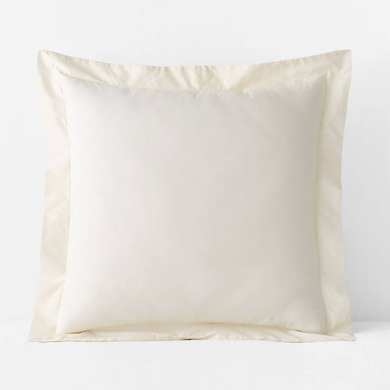 Ivory Euro Supima Cotton Percale Sham Z491818