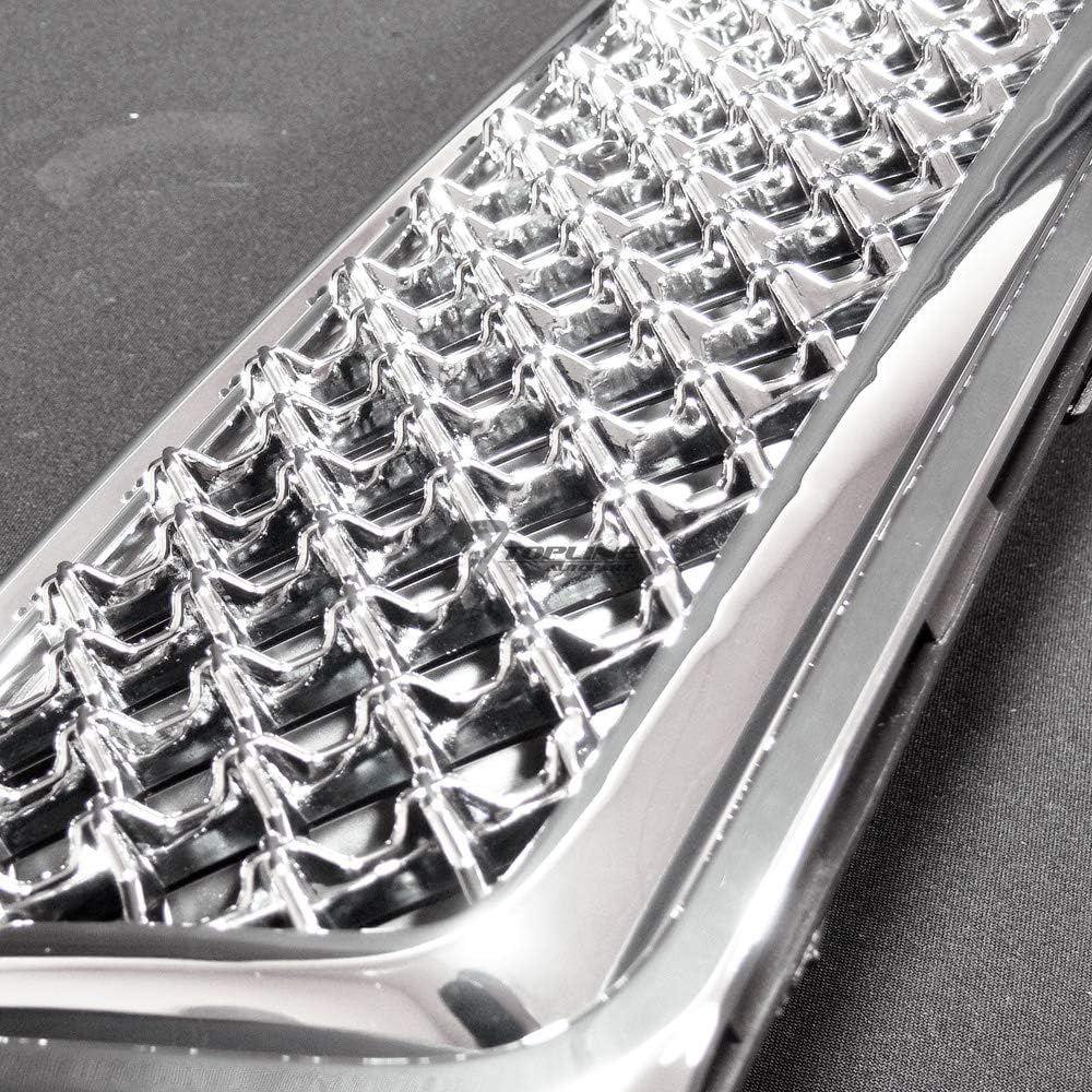 Chrome Mesh Front Lower Bumper Grill Grille ABS Z7334