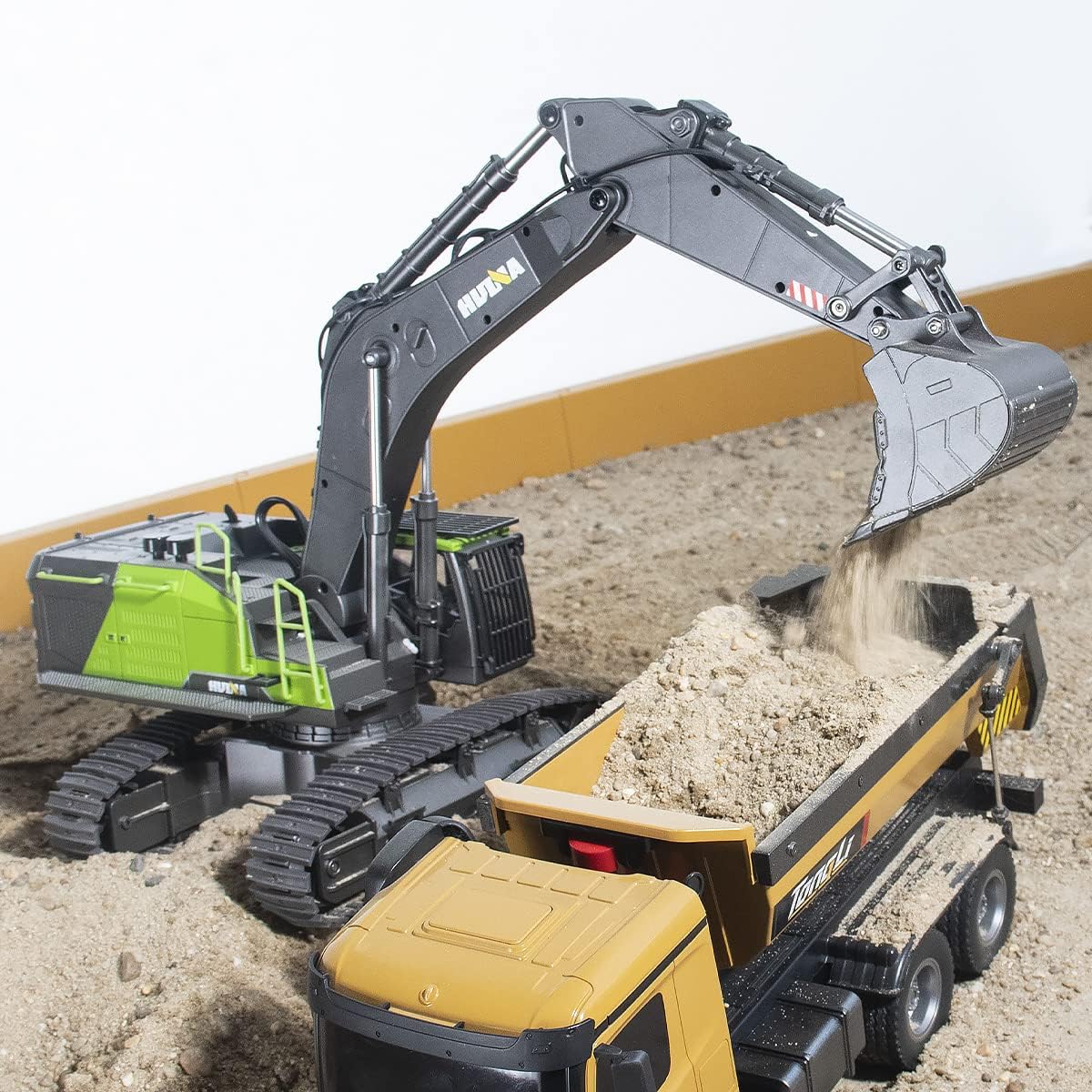 RC Excavator Toy with LED Light Sounds Y350