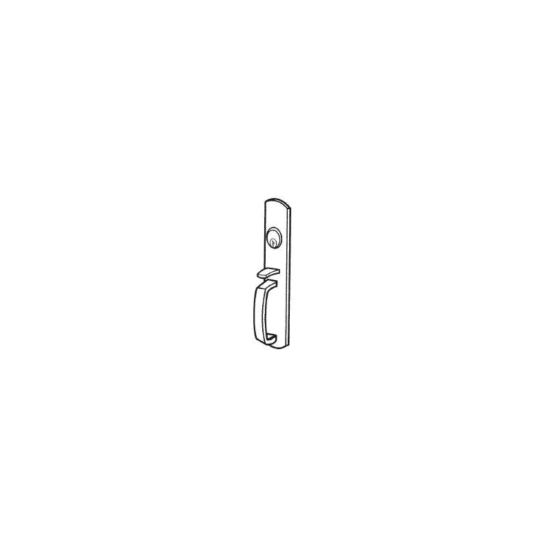 Satin Brass Thumbpiece Trim for Rim Exit Device E430