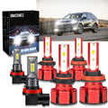 9005 High + H11 Low Beam + H11 Fog Beam LED Headlight Bulbs 6000K Cool White Z649109
