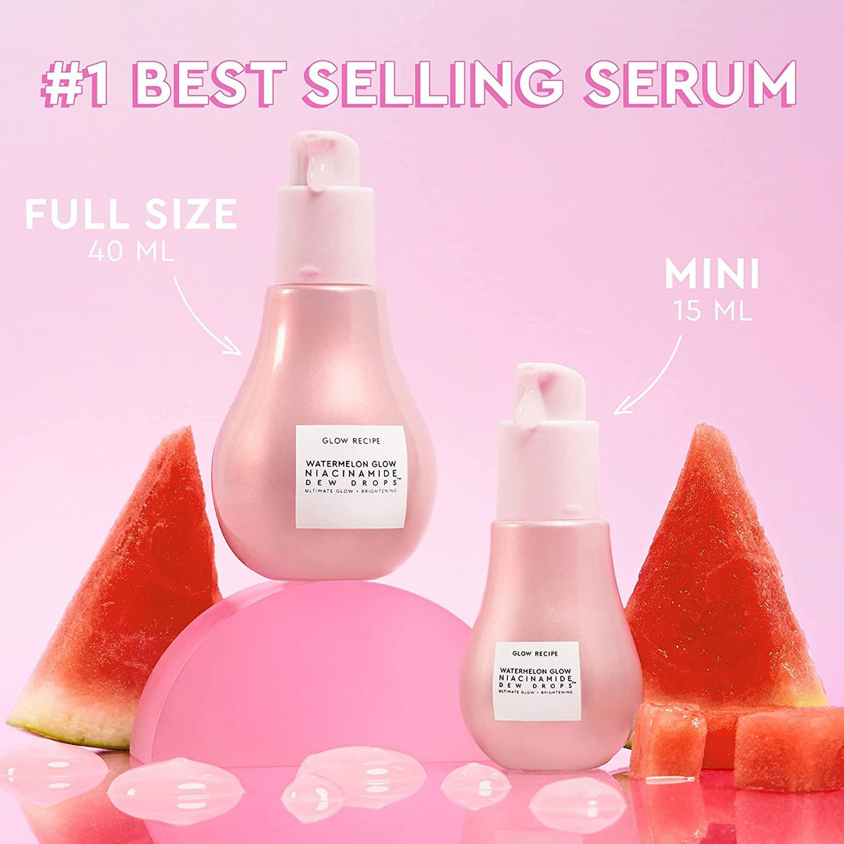 Watermelon PHA + BHA Facial Pore Toner (40 ml) + Niacinamide Dew Drops Brightening Serum (40 ml) + AHA Anti Aging Sleeping Mask (60 ml) V66913