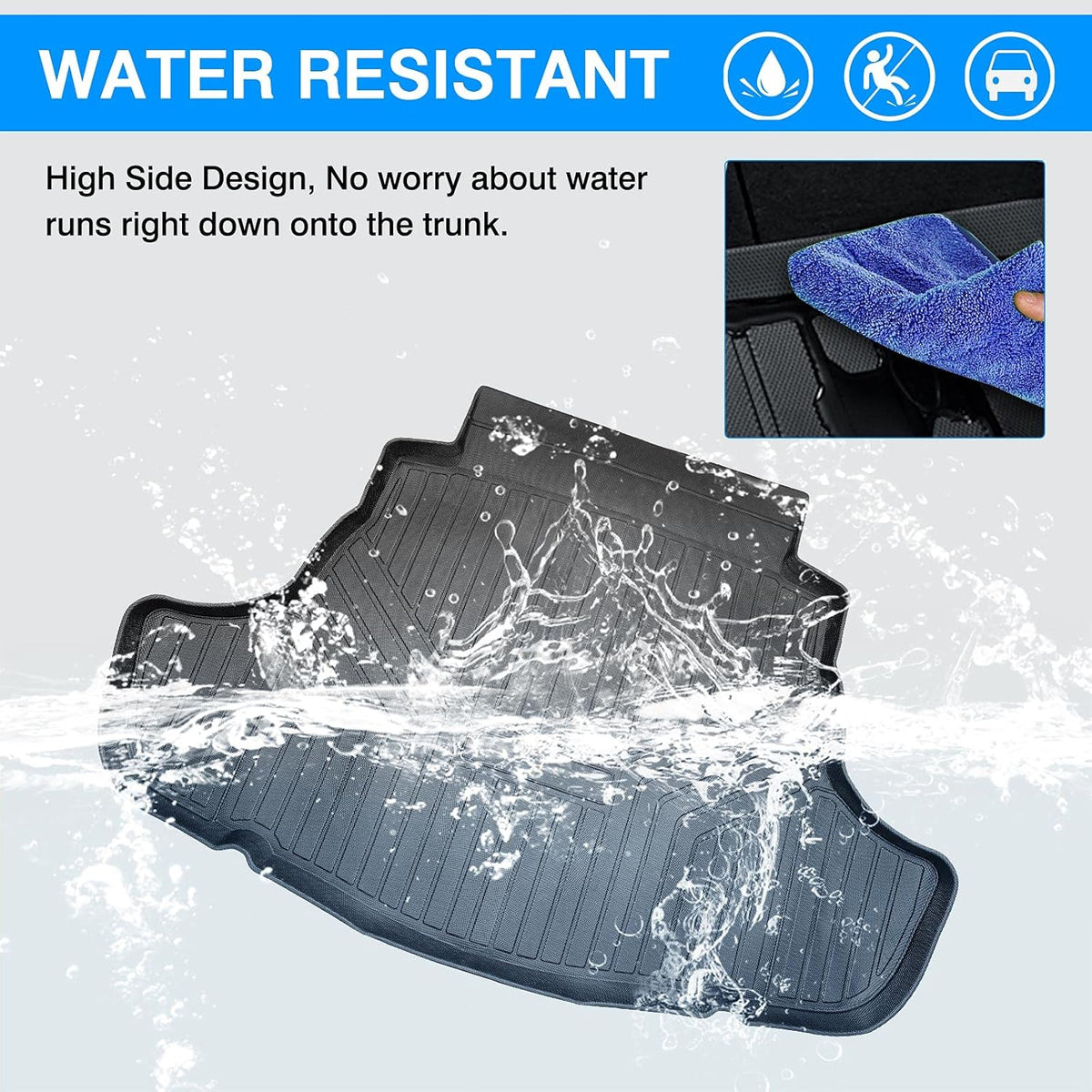 TPO All Weather Trunk Mat Liner Pack of 2 Y363