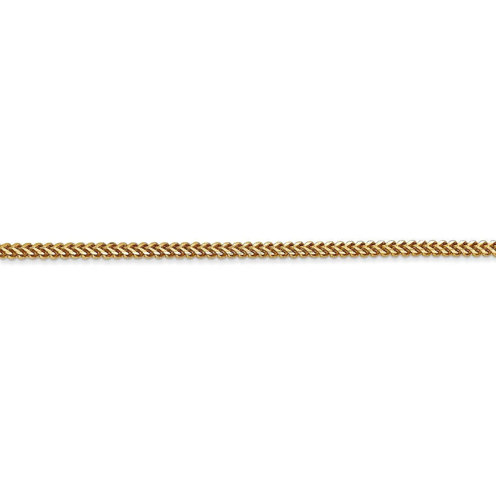 14kt Yellow Gold 1.5mm Franco Chain 18 inch Lobster Clasp H898