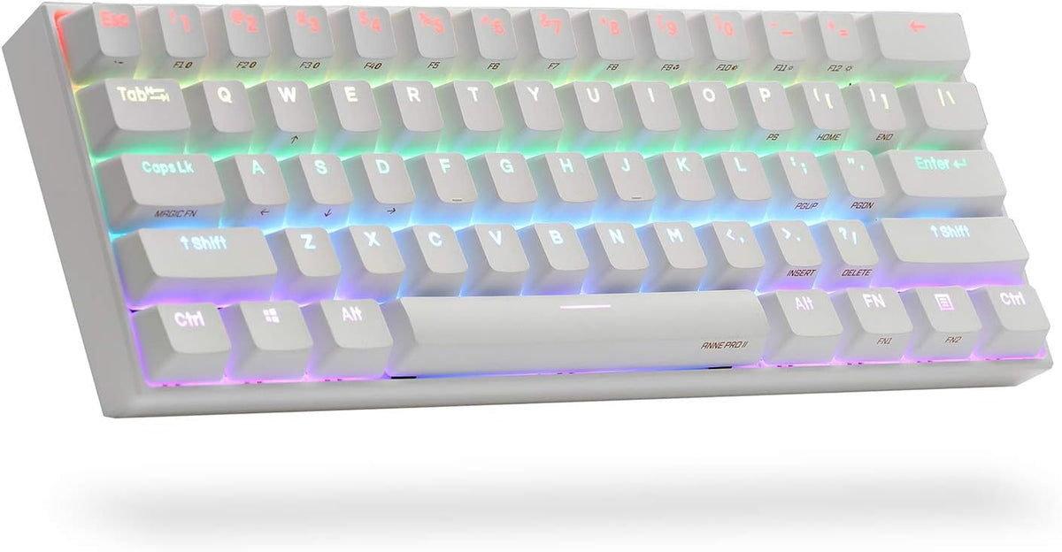 60% Wired/Wireless Mechanical Keyboard with Gateron Brown Switch, Black Case, PBT Keycaps G397702