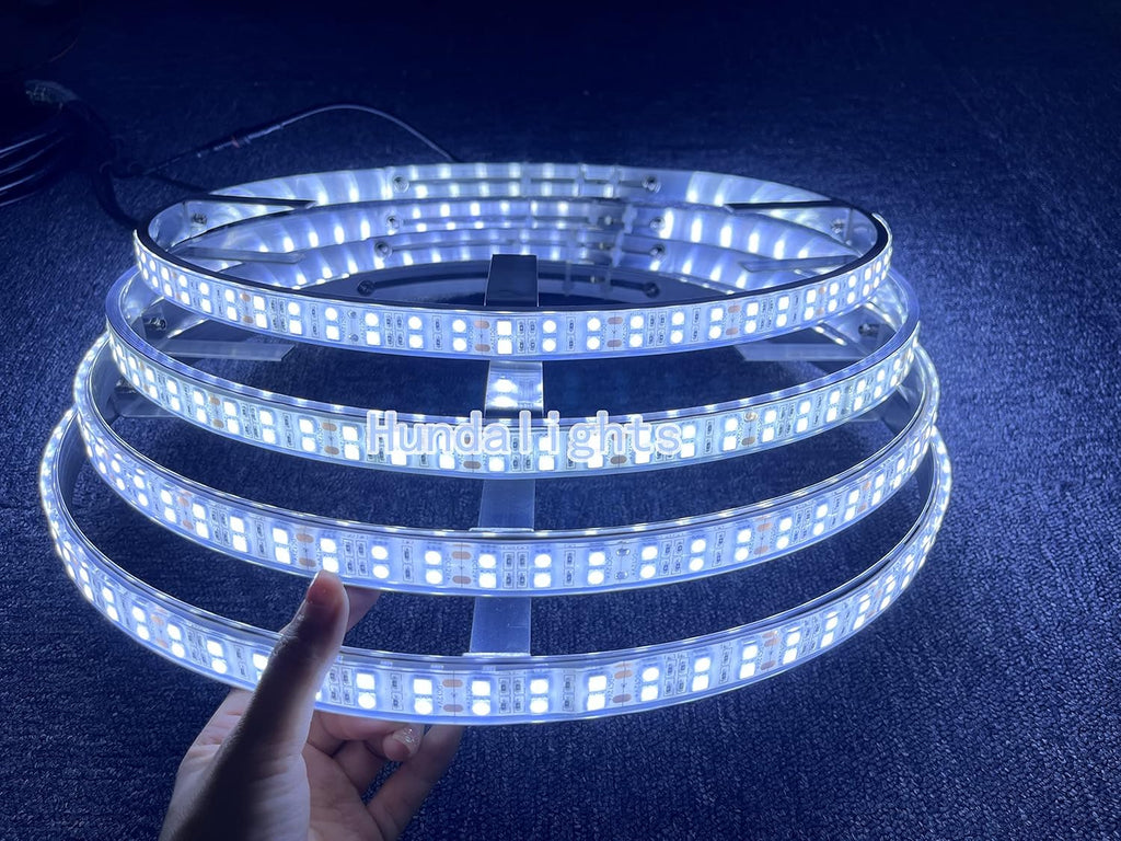 15.5 IP68 Brightest BLUE DOUBLE ROW LED Wheel Rim Lights N229