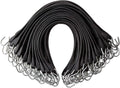 Pack of 50 41 inch Rubber Bungee Cords with Metal S Hooks R551