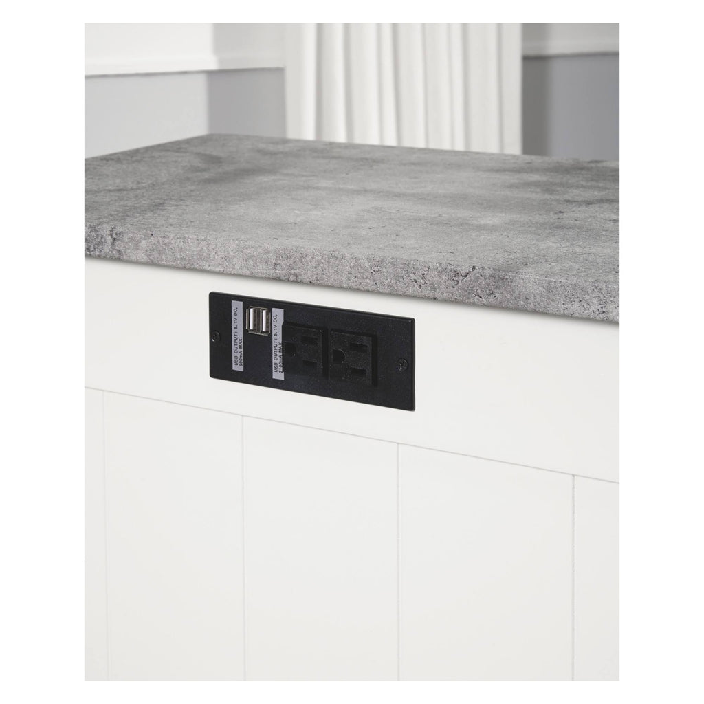 White Chair Side End Table B97305
